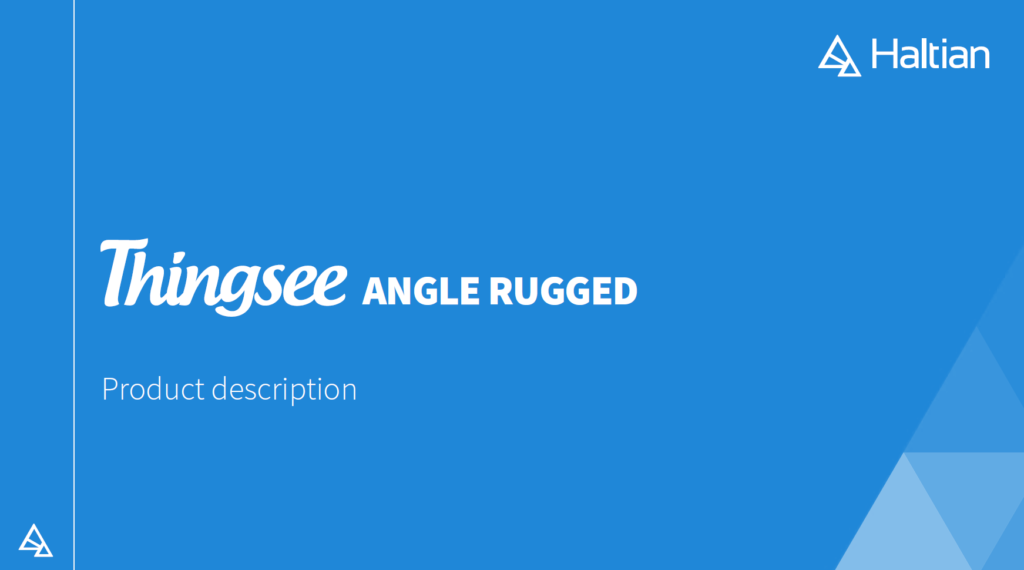 Thingsee Angle Rugged product description