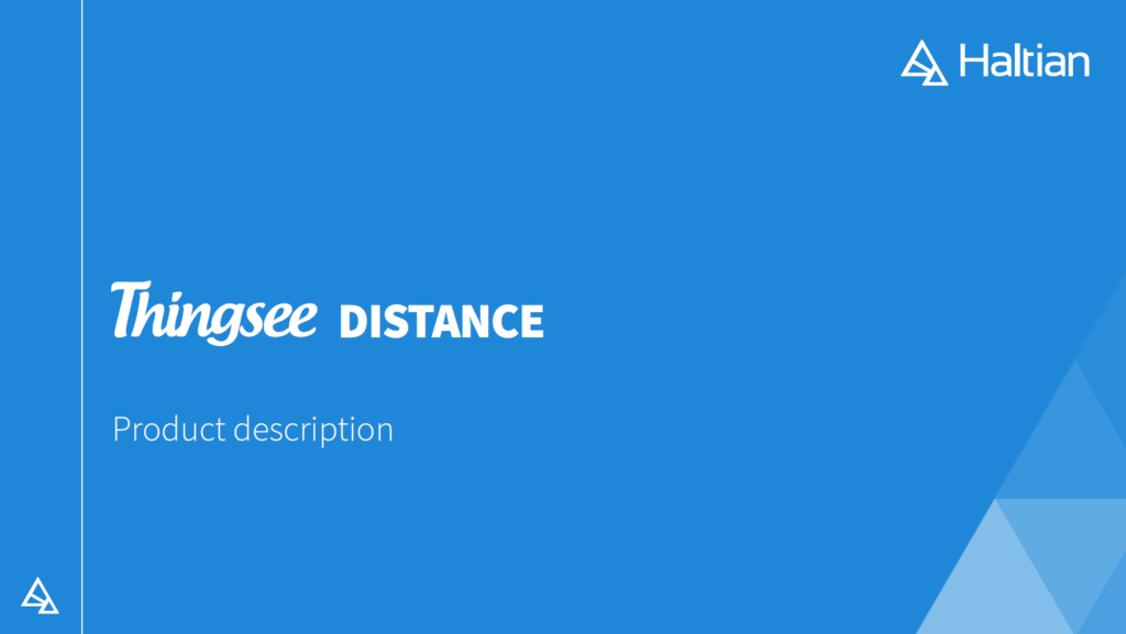 Thingsee Distance product description