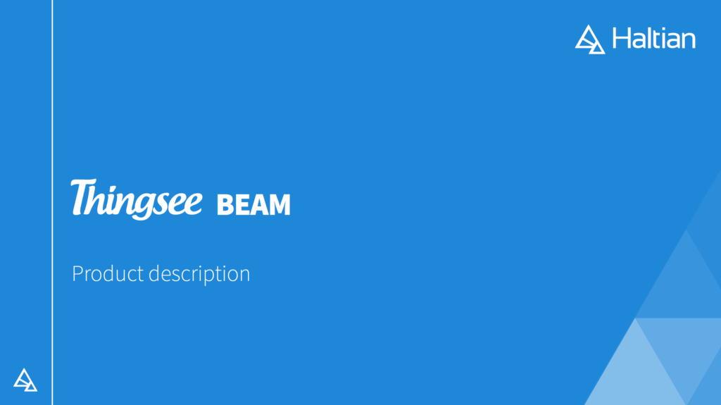 Download Thingsee BEAM product description