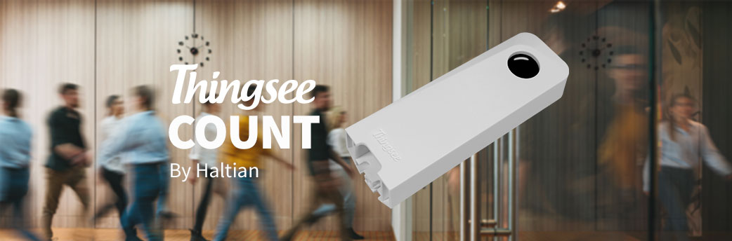 Thingsee COUNT people counter by Haltian IoT sensor device