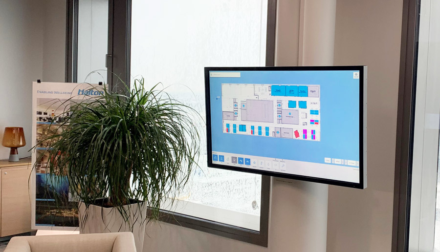 Empathic Building digital twin smart office solution at Halton office