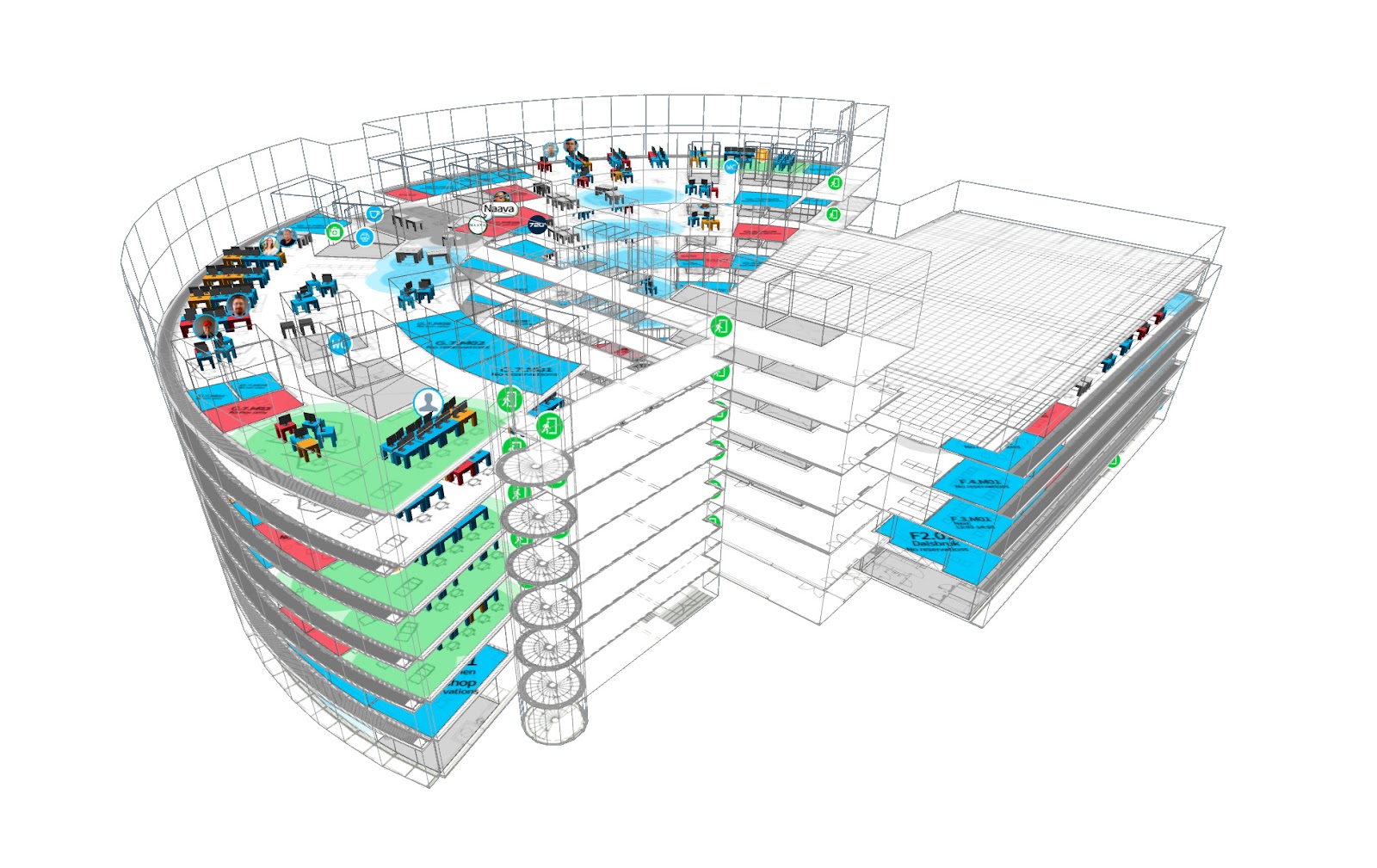 Haltian Empathic Building digital twin, IWMS