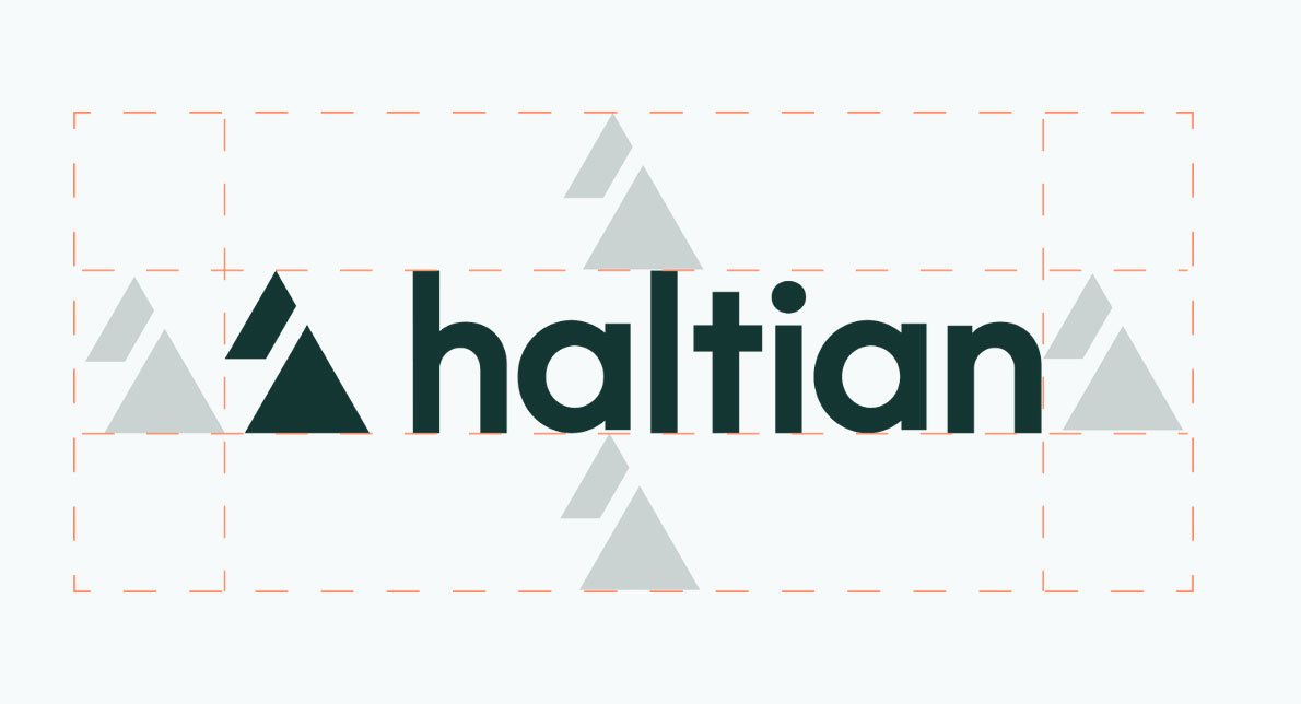 haltian logo clear space