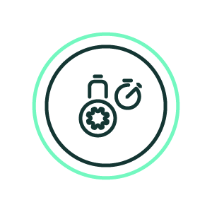 machine usage icon, green, light