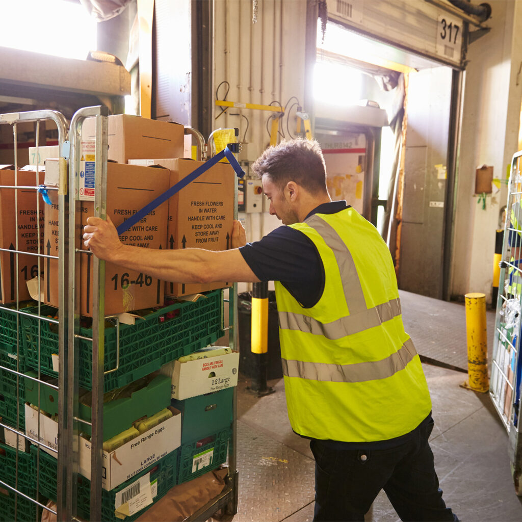 Man saving search times with equipment tracking