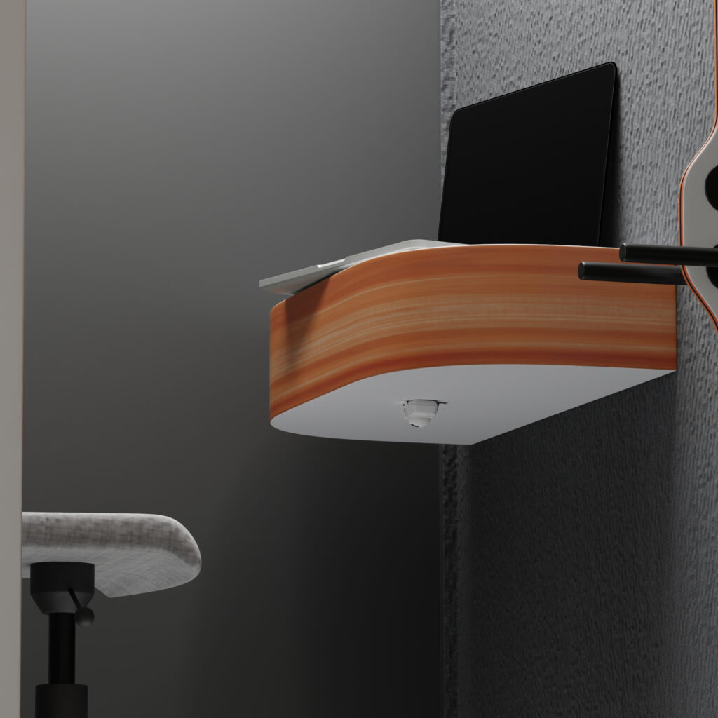 Wireless occupancy sensor in the phone booth